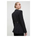 Sako Versace Jeans Couture černá barva, 76HAQ702 N0335