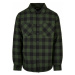 Padded Check Flannel Shirt - black/forest