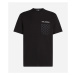 Tričko karl lagerfeld monogram degrade pocket tee black