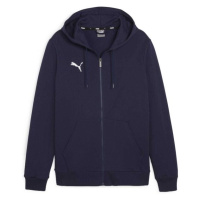 Puma TEAMGOAL CASUALS HOODED Pánská mikina, tmavě modrá, velikost