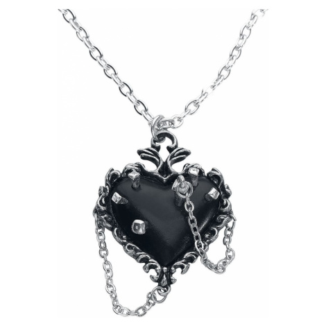 Alchemy Gothic Witches Heart Náhrdelník - řetízek stríbrná