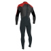 O'Neill Youth Epic Boys 4/3 Back Zip Full gunmetal/black/red/red 8