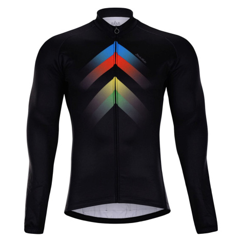 HOLOKOLO Cyklistický dres s dlouhým rukávem zimní - HYPER WINTER - černá/vícebarevná