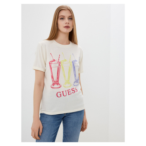 Guess dámské smetanové tričko