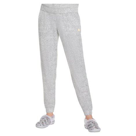 SVĚTLE ŠEDÉ DÁMSKÉ TEPLÁKY SKECHERS BOBS HEART COZY JOGGER Šedá