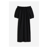 H & M - Šaty's odhalenými rameny - černá