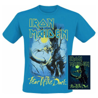 Iron Maiden Fear Of The Dark - Glow In The Dark Tričko modrá