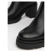 Černé kožené chelsea boty na podpatku Nero Giardini