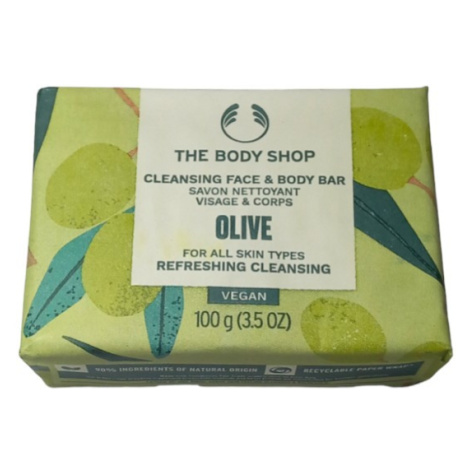 The Body Shop Tuhé mýdlo na obličej a tělo Olive (Cleansing Face & Body Bar) 100 g