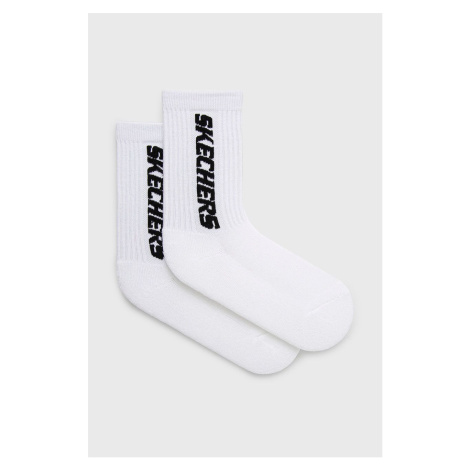 Dětské ponožky Skechers (2-pack) bílá barva