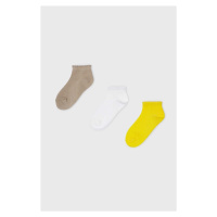 Dětské ponožky Mayoral 3-pack žlutá barva