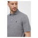 Polo tričko se lněnou směsí Polo Ralph Lauren šedá barva, 710933390