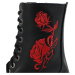 boty kožené unisex - 10 dírkové - STEADY´S - STE/10/H_red rose