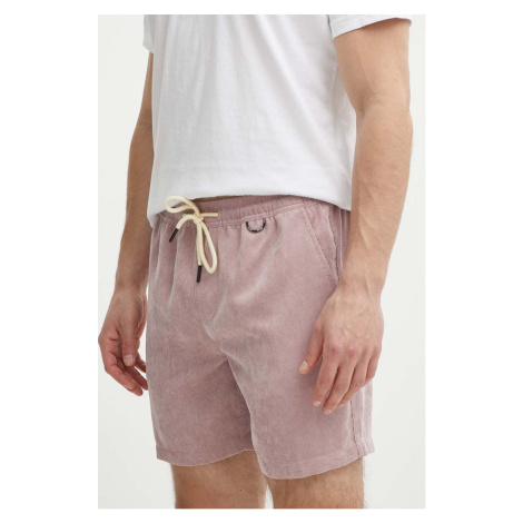 Manšestrové šortky Picture Dalvik růžová barva, MSH088