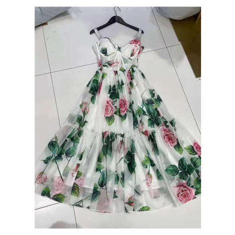 Květované šaty s korzetovým topem LINDA DGiia