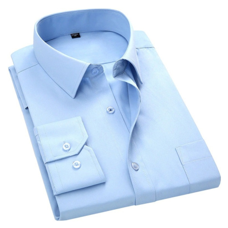 Pánské košile k obleku elegantní pruhovaná košile s kapsami