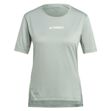 adidas TERREX MULTI TEE Dámské triko, tmavě zelená, velikost