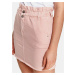 Růžová džínová pouzdrová mini sukně TOP SECRET