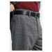 KALHOTY GANT SLIM CHECK SUIT PANTS GRAPHITE