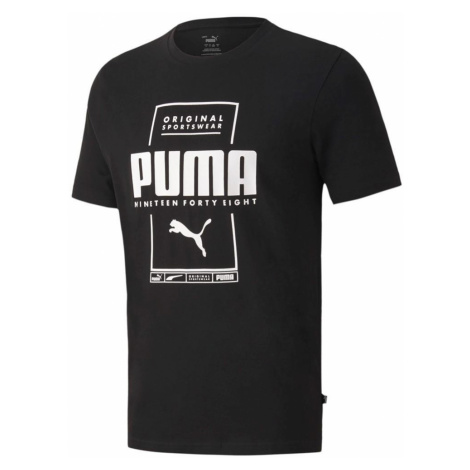 Tričko Puma Box Tee Černá / Bílá
