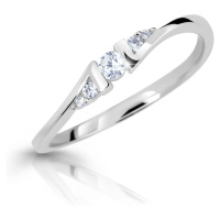 Cutie Diamonds Půvabný prsten z bílého zlata s brilianty DZ6720-3054-00-X-2