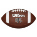 Wilson NFL OFF FBALL BULK XB Míč na americký fotbal, hnědá, velikost