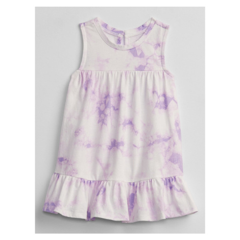 Fialové holčičí baby šaty sleeveless tie-dye dress GAP