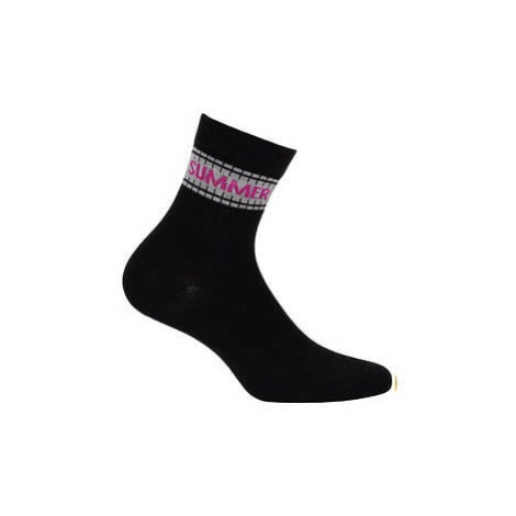 Gatta G44.01N Cottoline girls' socks patterned 33-38 black 358