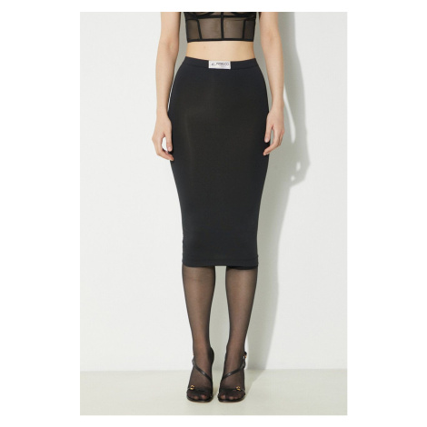 Sukně Fiorucci Black Midi Skirt černá barva, midi, pouzdrová, W01FPBSK031LY01BK01