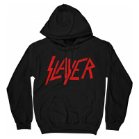 Slayer mikina, Distressed Logo Black, pánská