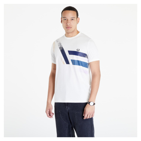 FRED PERRY Abstract Graphic T-Shirt White