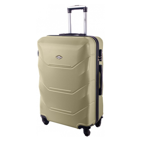 Rogal Zlatý luxusní lehký plastový kufr "Luxury" - M (35l), L (65l), XL (100l)