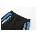 Chlapecké softshellové kalhoty, zateplené KUGO HK5620, černá / modrá aplikace Barva: Černá