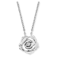 Engelsrufer Půvabný stříbrný náhrdelník s růží ERN-ROSE-ZI