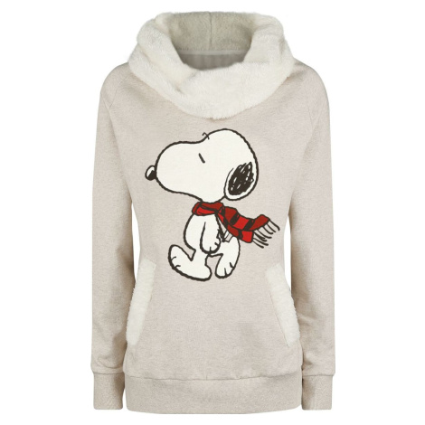 Peanuts Snoopy Winter Dámská mikina s nádechem béžové