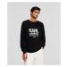 Svetr karl lagerfeld karl logo crewneck black