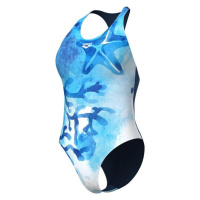 Arena seafloor swimsuit y back navy/turquoise multi xxl - uk40