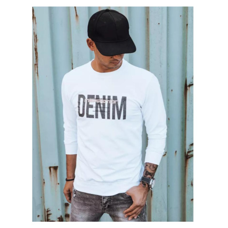 Bílé pánské mikiny s potiskem DStreet