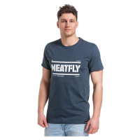 Meatfly pánské tričko Rele Navy Heather | Modrá