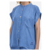 Košile la martina woman shirt s/s light lyocell modrá