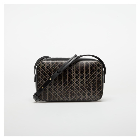 Taška Calvin Klein Emblem Aop Elongated Camera Bag Black