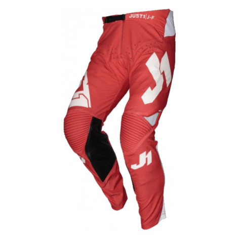 JUST1 J-FLEX ARIA moto kalhoty červená/bílá