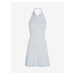 Světle modré dámské šaty Tommy Jeans TJW Zip Thru Polo Dress