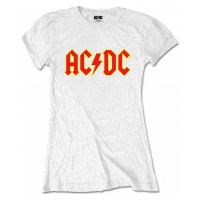 AC/DC tričko, Logo White Girly, dámské
