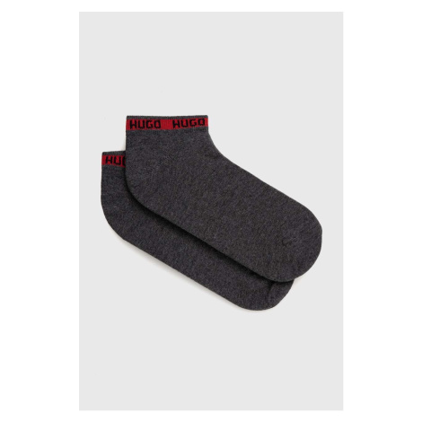 Ponožky HUGO pánské, šedá barva, 50477874 Hugo Boss