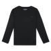 Tommy Hilfiger BOYS BASIC CN KNIT L/S Černá