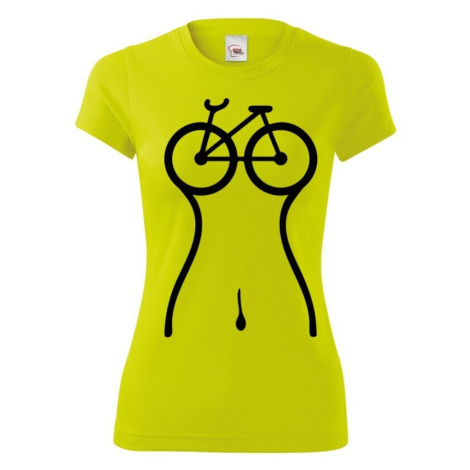 Dámské cyklistické tričko Cyklo silueta BezvaTriko
