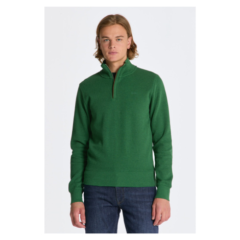 MIKINA GANT SACKER RIB HALF ZIP zelená