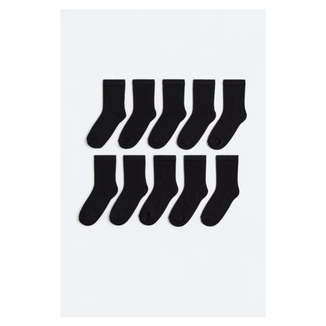 H & M - Balení: 10 ponožek - černá H&M