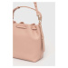 Kožená kabelka Dkny růžová barva, R41JKC55